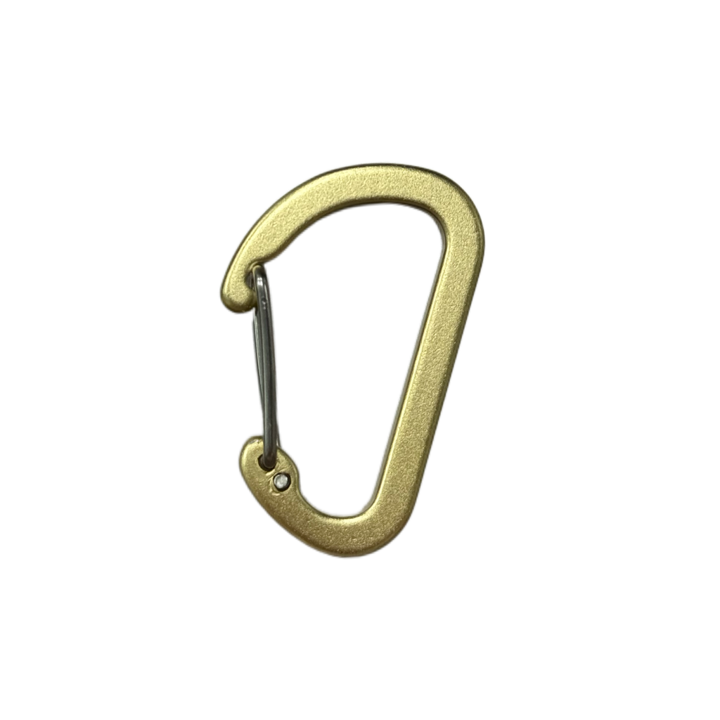 D-Shaped Wire-Gate Aluminum Carabiner 25×40mm