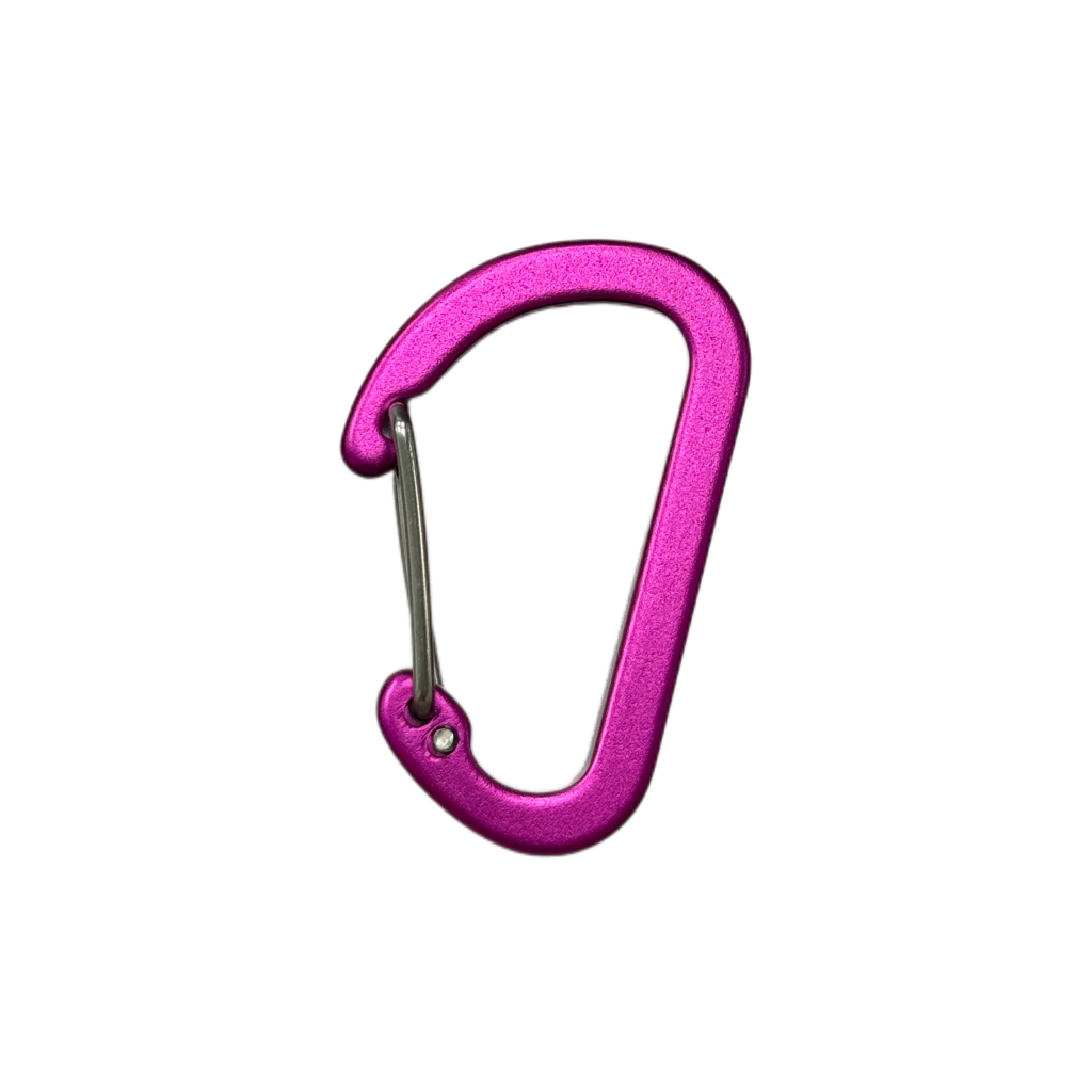 D-Shaped Wire-Gate Aluminum Carabiner 25×40mm