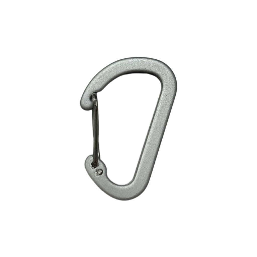 D-Shaped Wire-Gate Aluminum Carabiner 25×40mm
