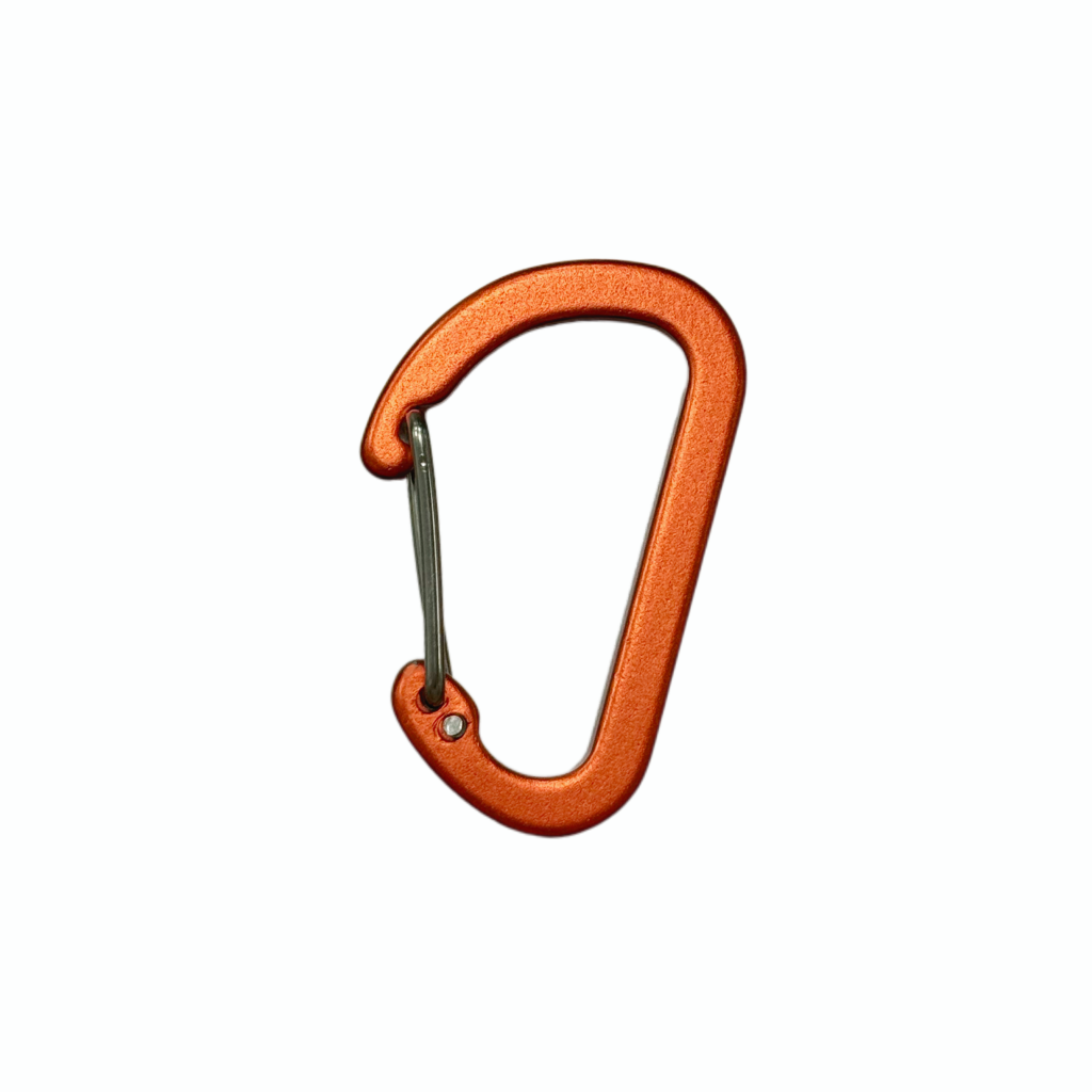 D-Shaped Wire-Gate Aluminum Carabiner 25×40mm