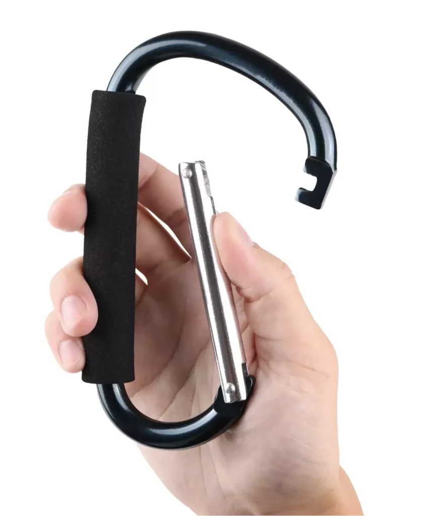 Large Aluminum Foam Handle Carabiner Clip
