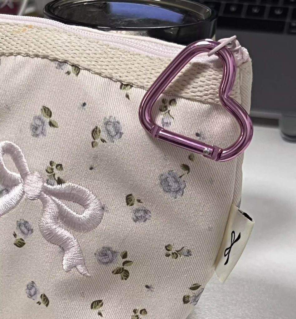 Heart Shaped Aluminum Alloy Keychain Clip