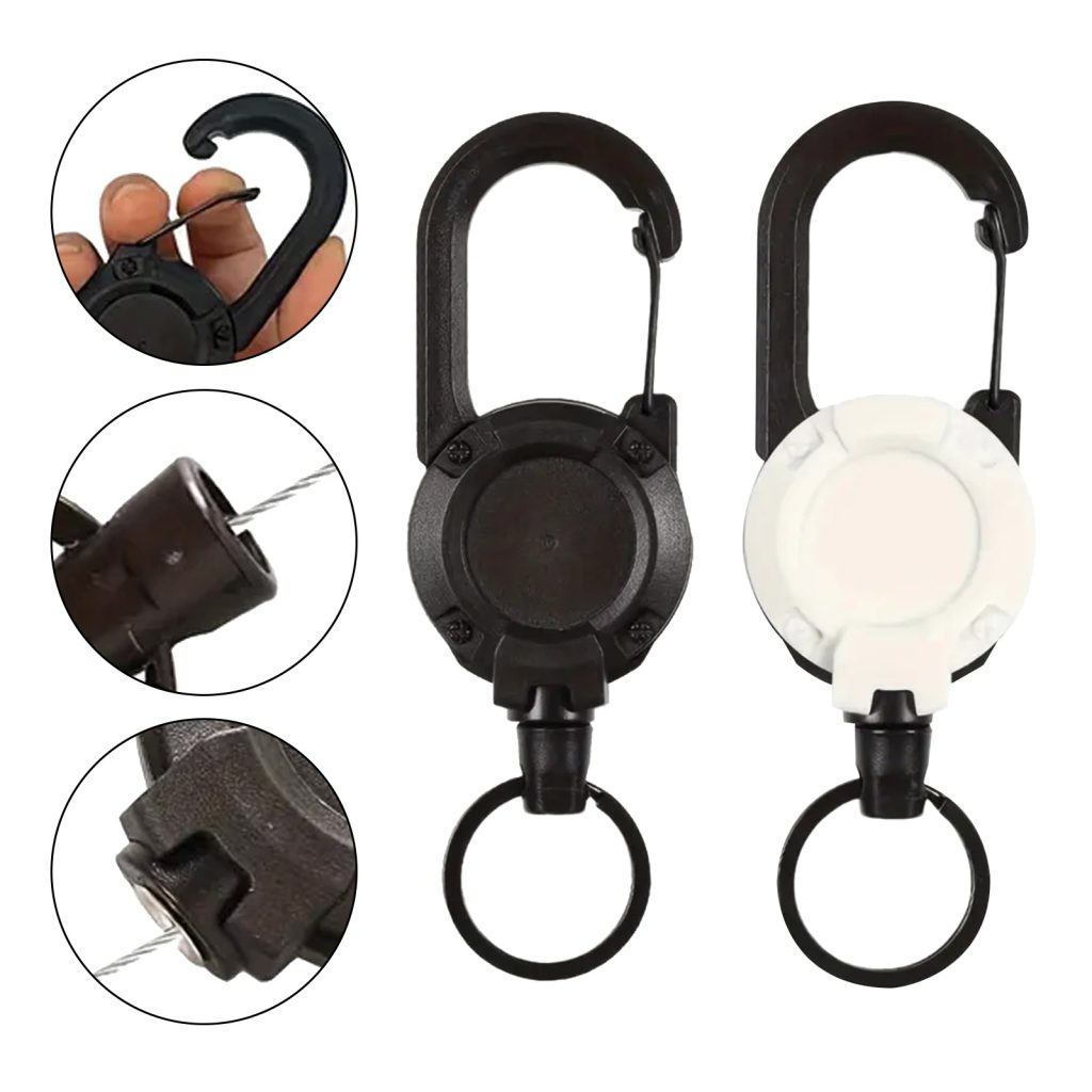 Anti Lost ABS Easy-Pull Buckle | Card Holder |  Retractable Buckle